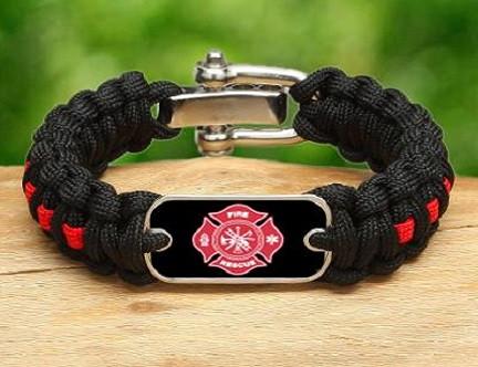 fireman paracord bracelet