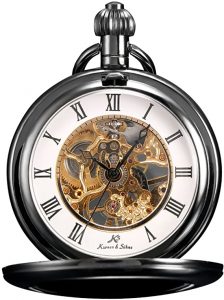 KRONEN SOHNE FULL HUNTER SERIES POCKET WATCH