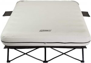 COLEMAN AIRBED COT WITH SIDE TABLE